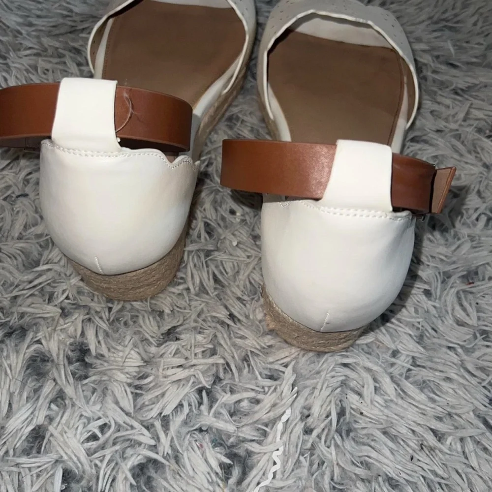 Torrid Cream and Tan Espadrille Sandals